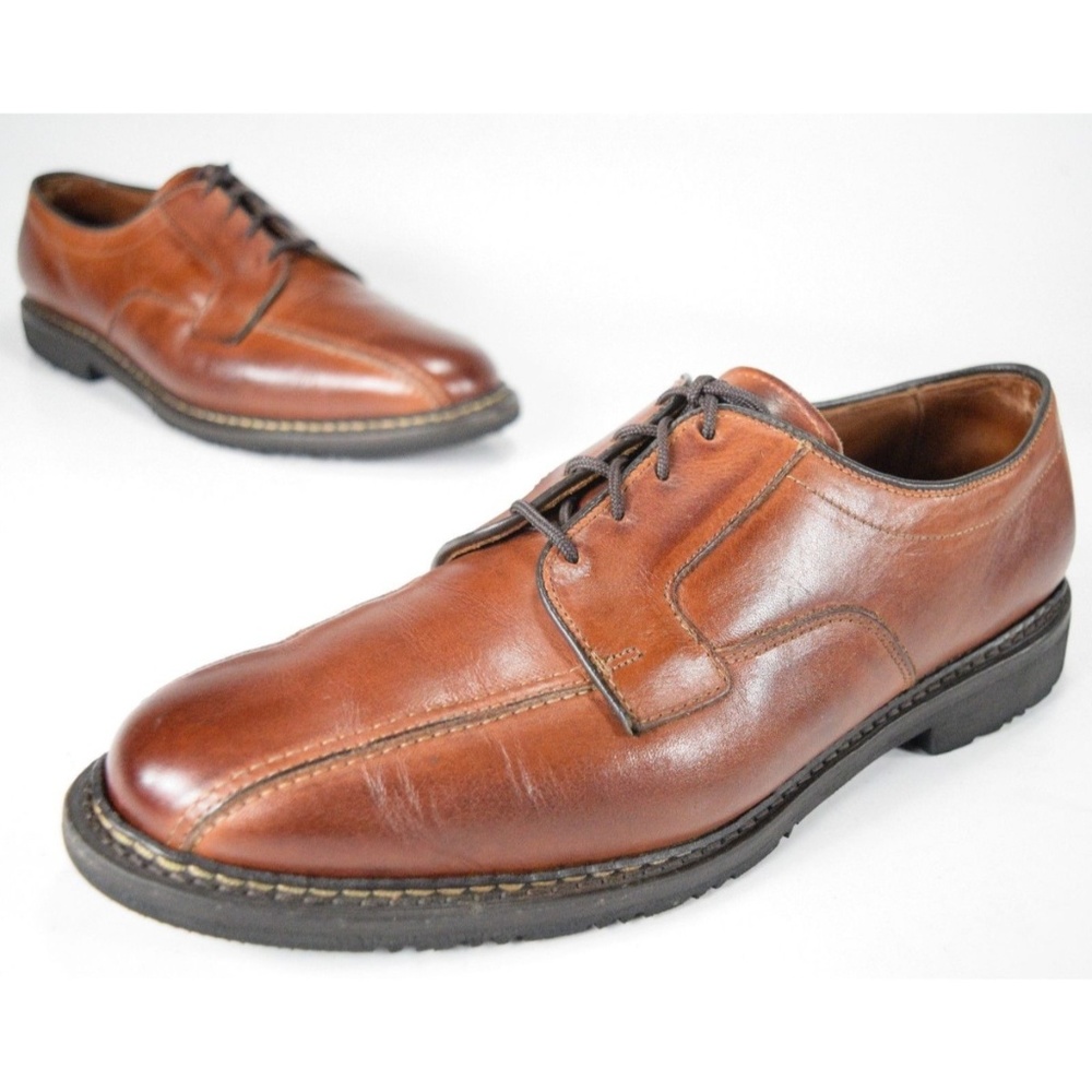 Allen Edmonds Mapleton Men's Brown Leather Loafers - Picture 1 of 8